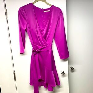 SATIN flowy mini dress